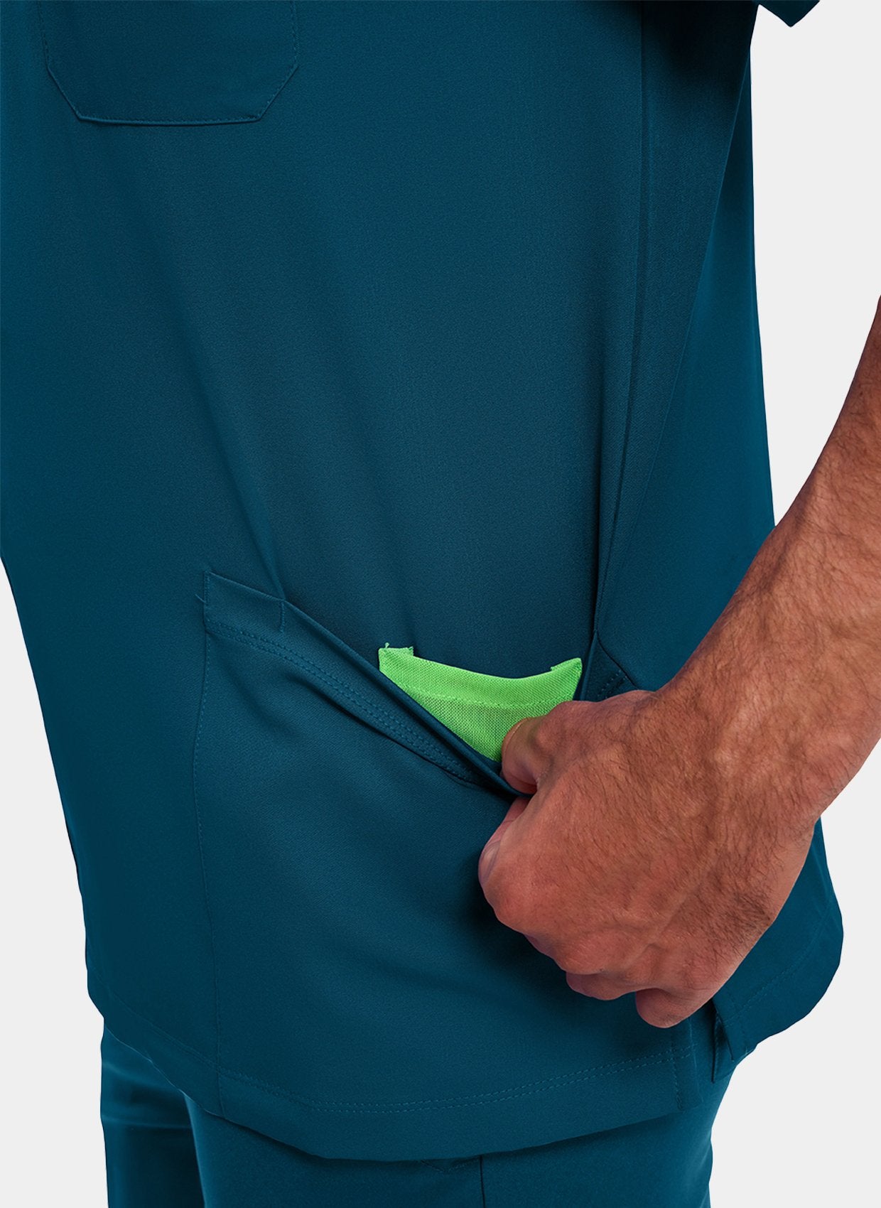 Healing Hands Mathew Scrub Top - Caribbean