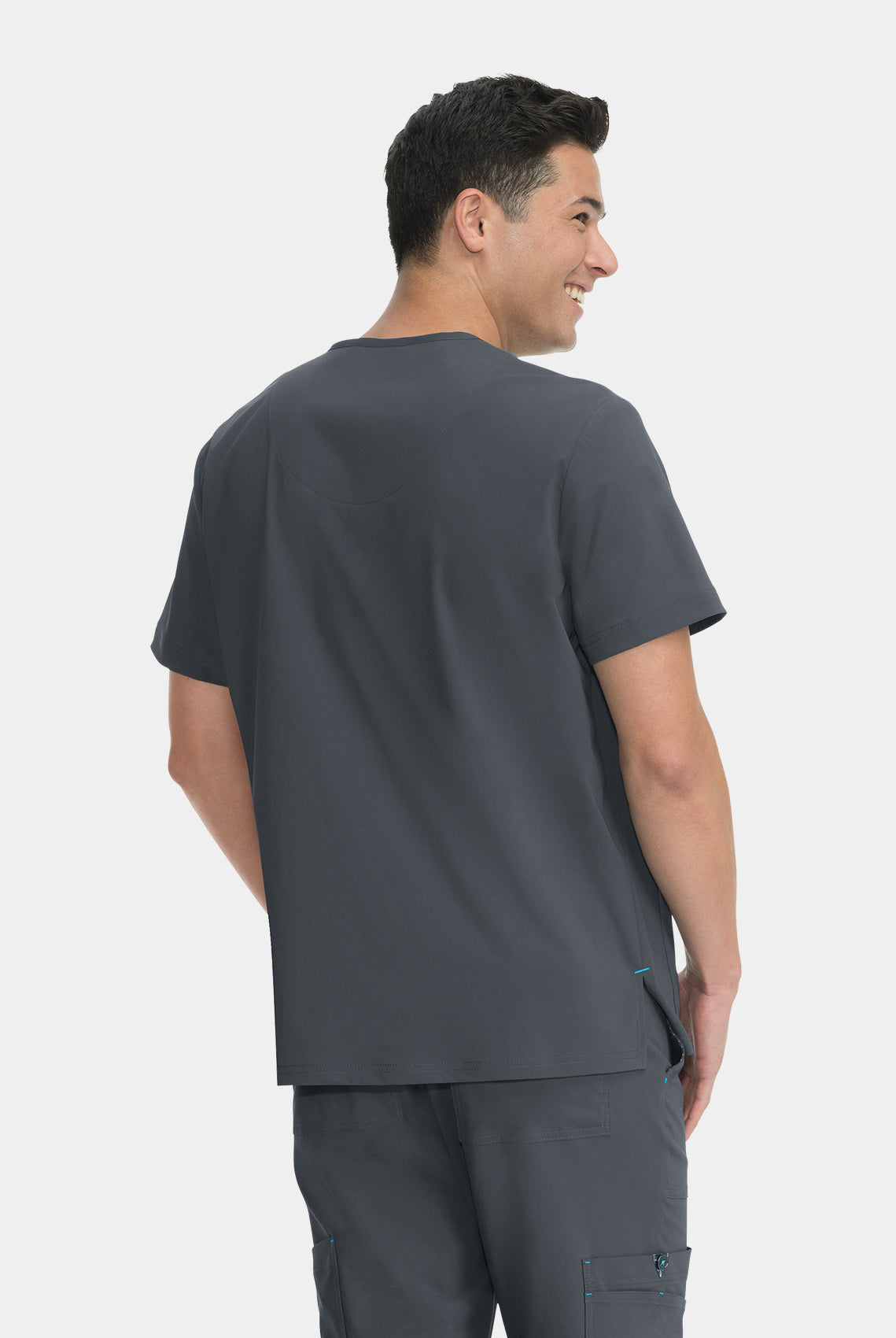 Koi Basics Bryan Scrub Top - Black - Back