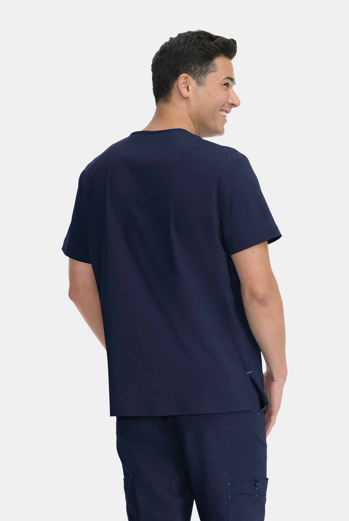 Koi Basics Bryan Scrub Top - Navy - Back