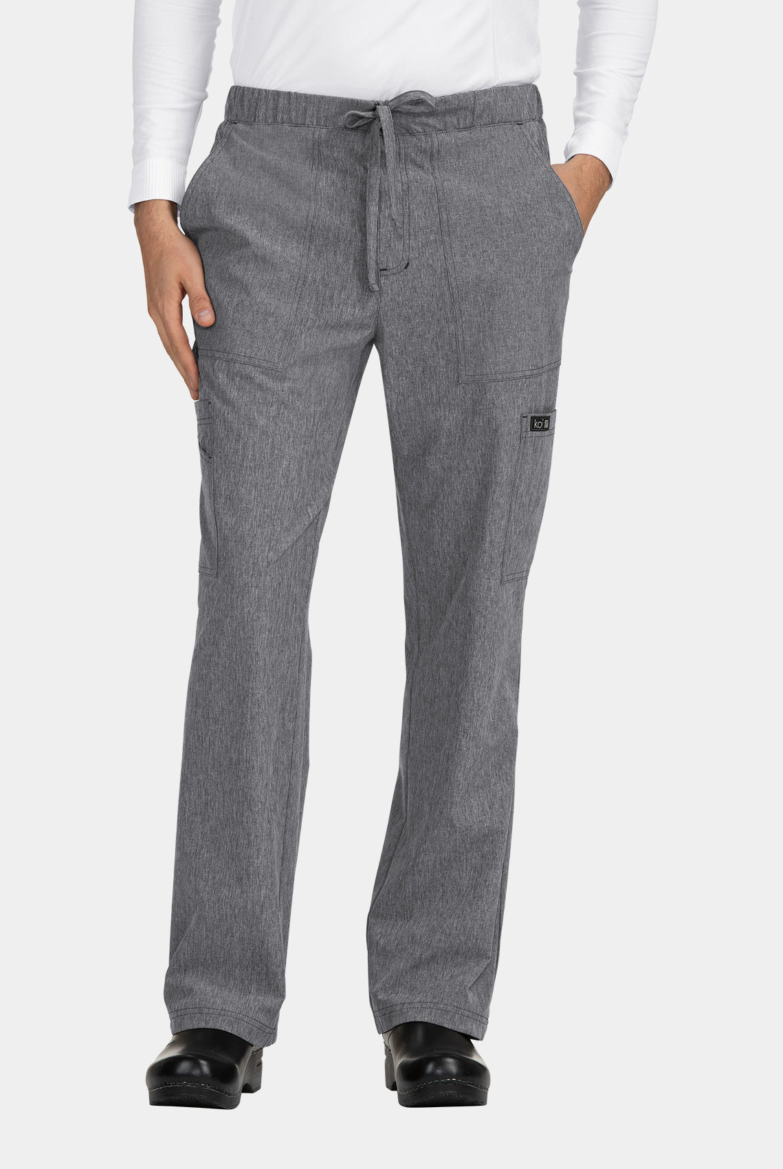 Koi Basics Luke Scrub Trousers - Heather Grey