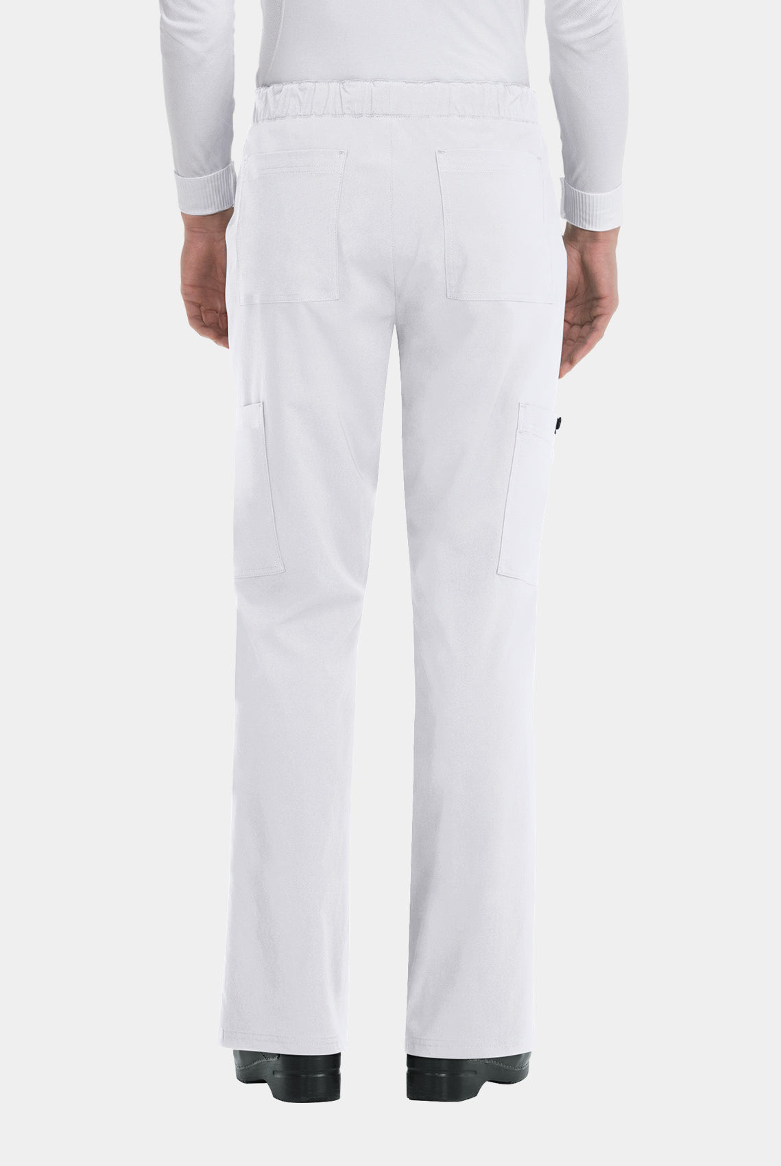 Koi Basics Luke Scrub Trousers - White - Back