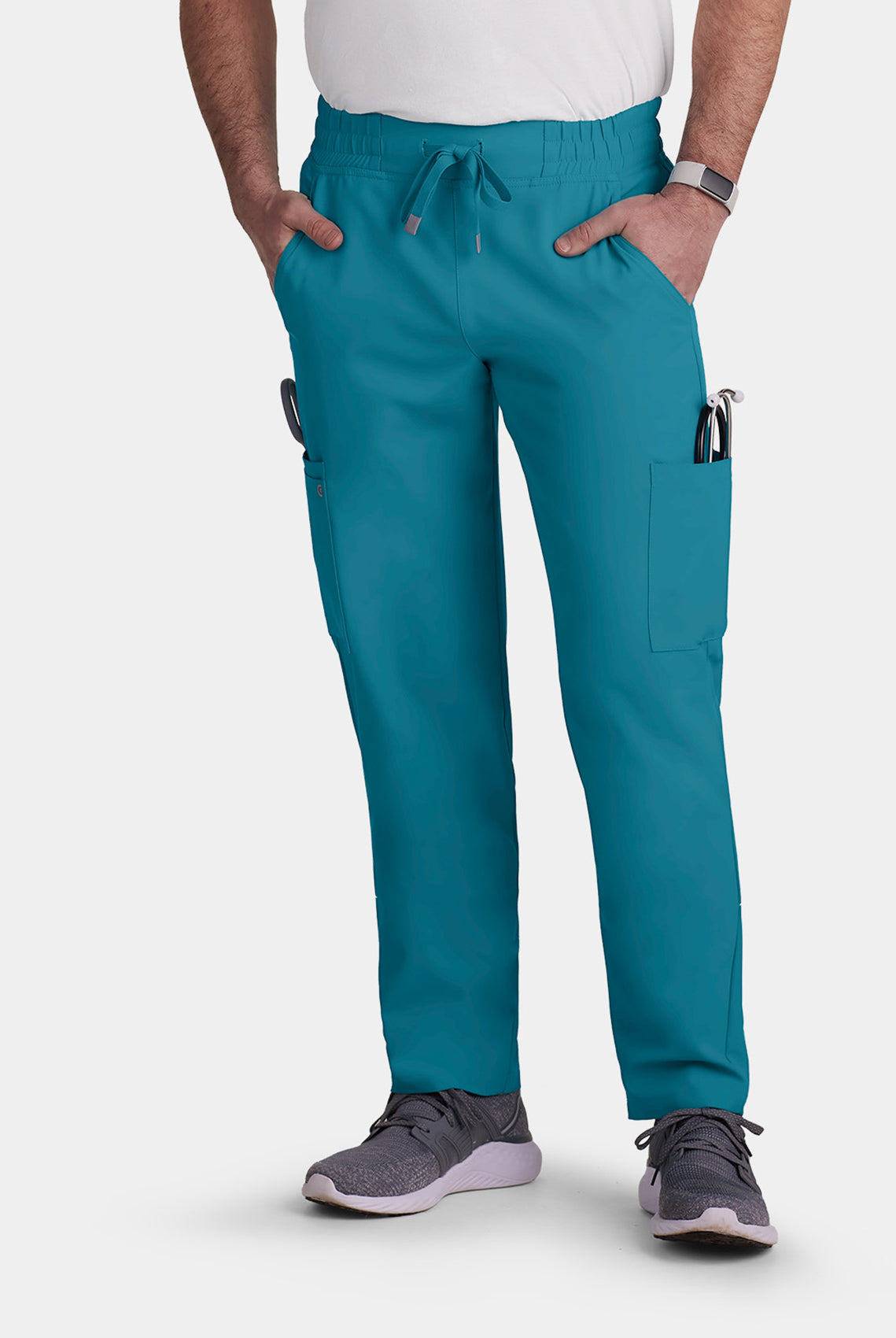 Koi Cureology Neuro Cargo Scrub Trousers - Teal