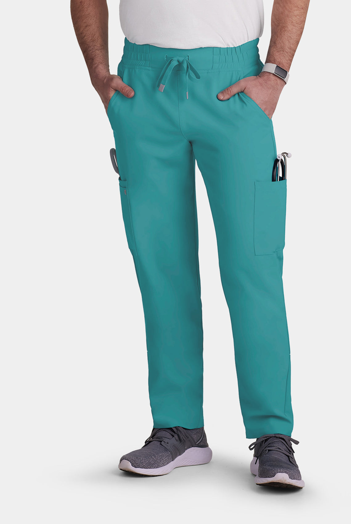 Koi Cureology Neuro Cargo Scrub Trousers - Teal