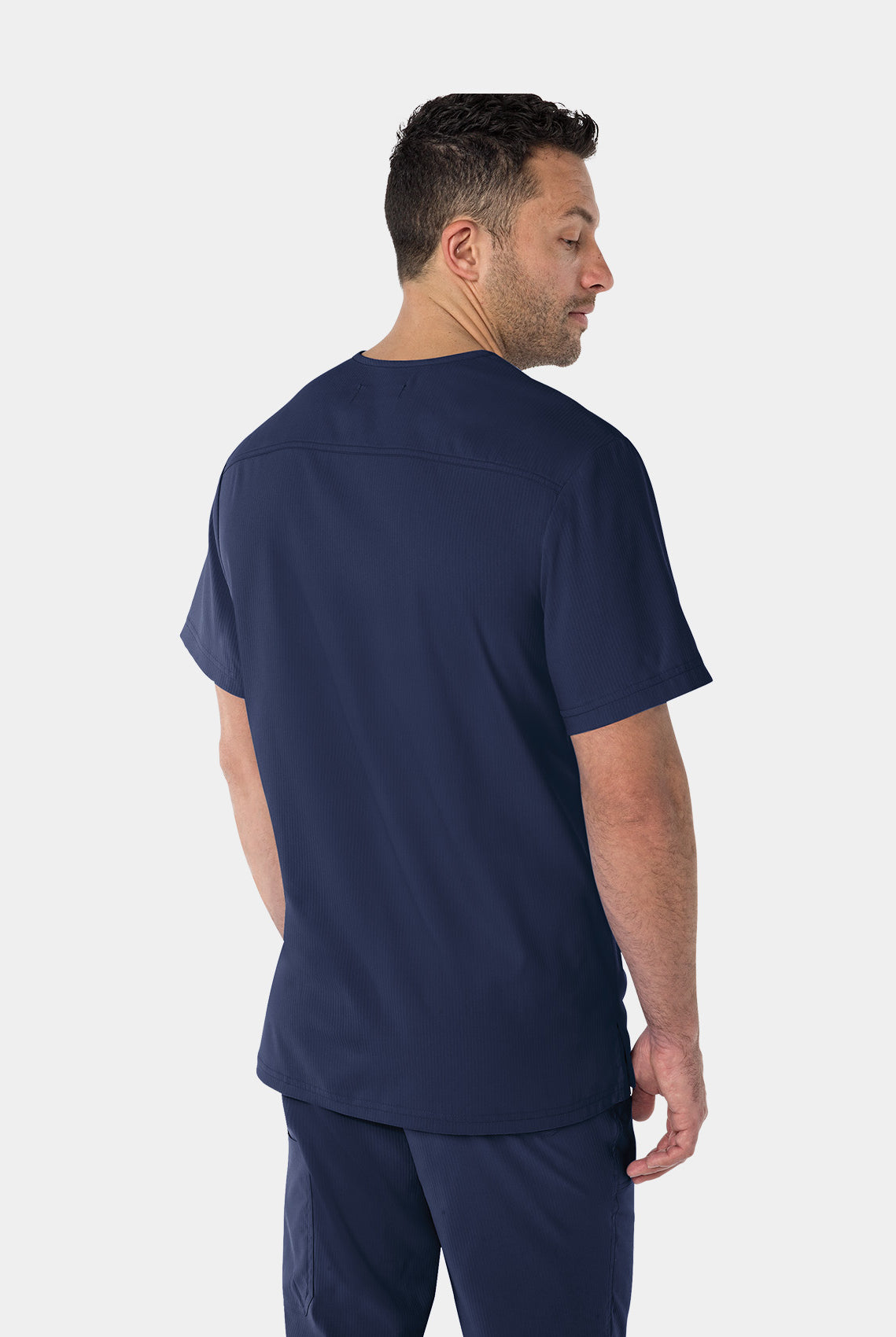 Koi Lite Force Scrub Top - Navy - Back