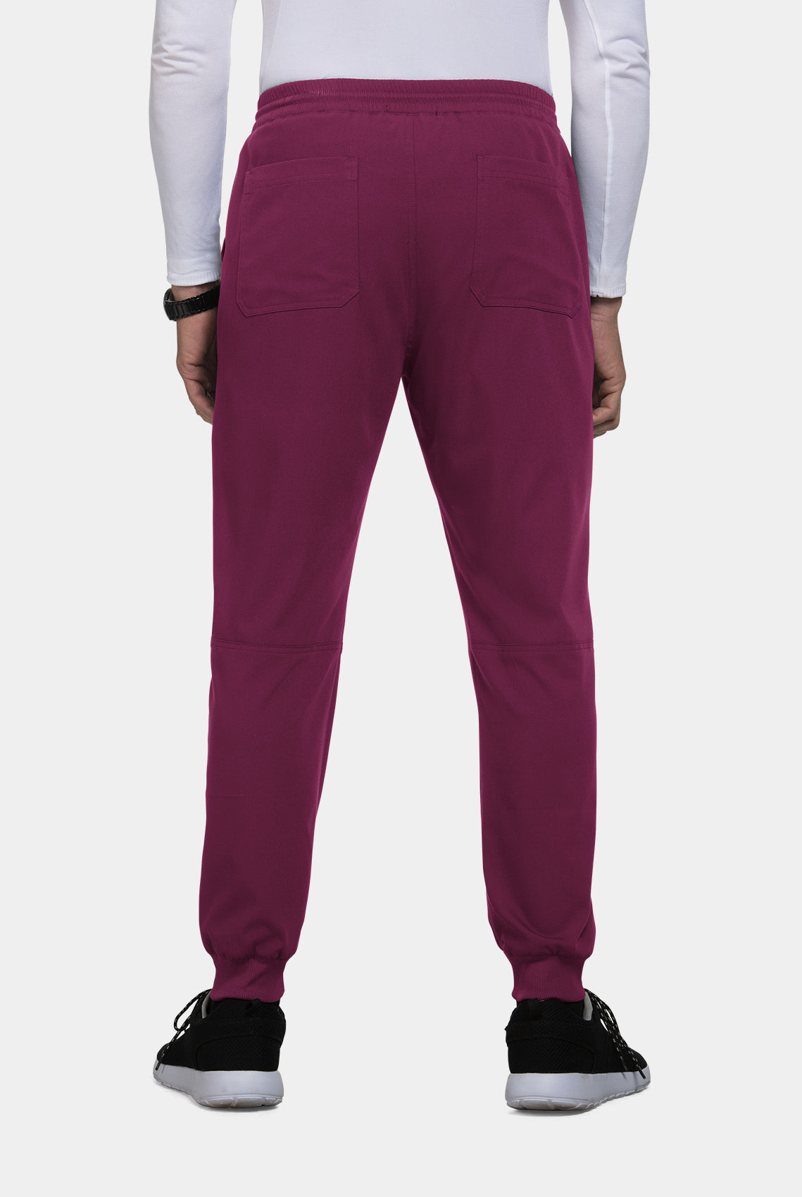 Koi Next Gen Day to Night Joggers- Wine- Back
