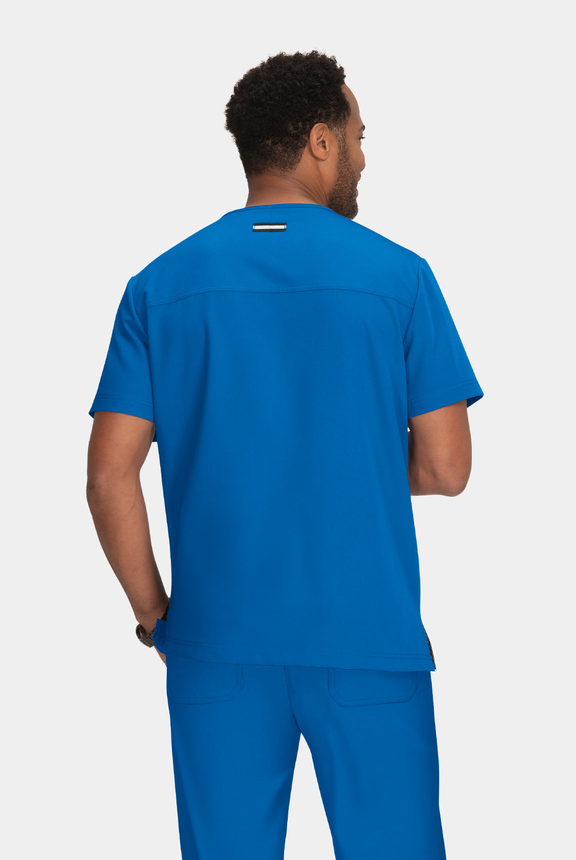 Koi Next Gen Free To Be Scrub Top - Royal - Back