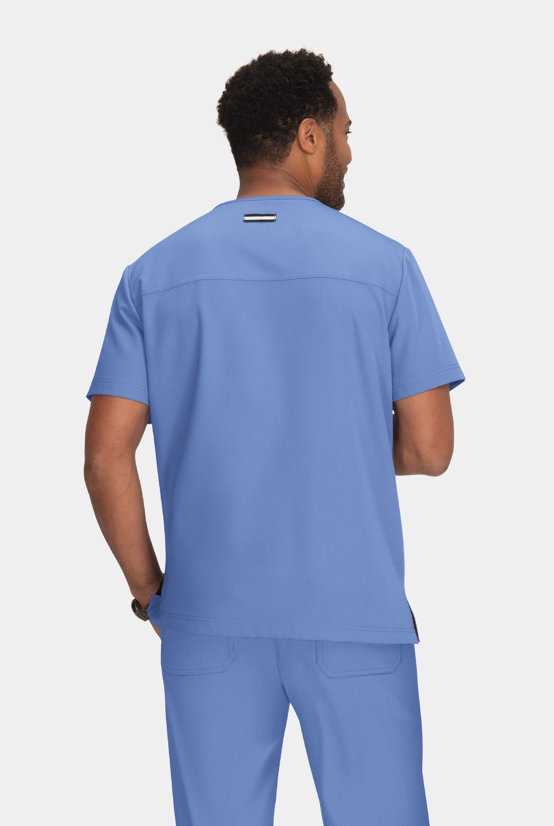 Koi Next Gen Free To Be Scrub Top - True Ceil - Back