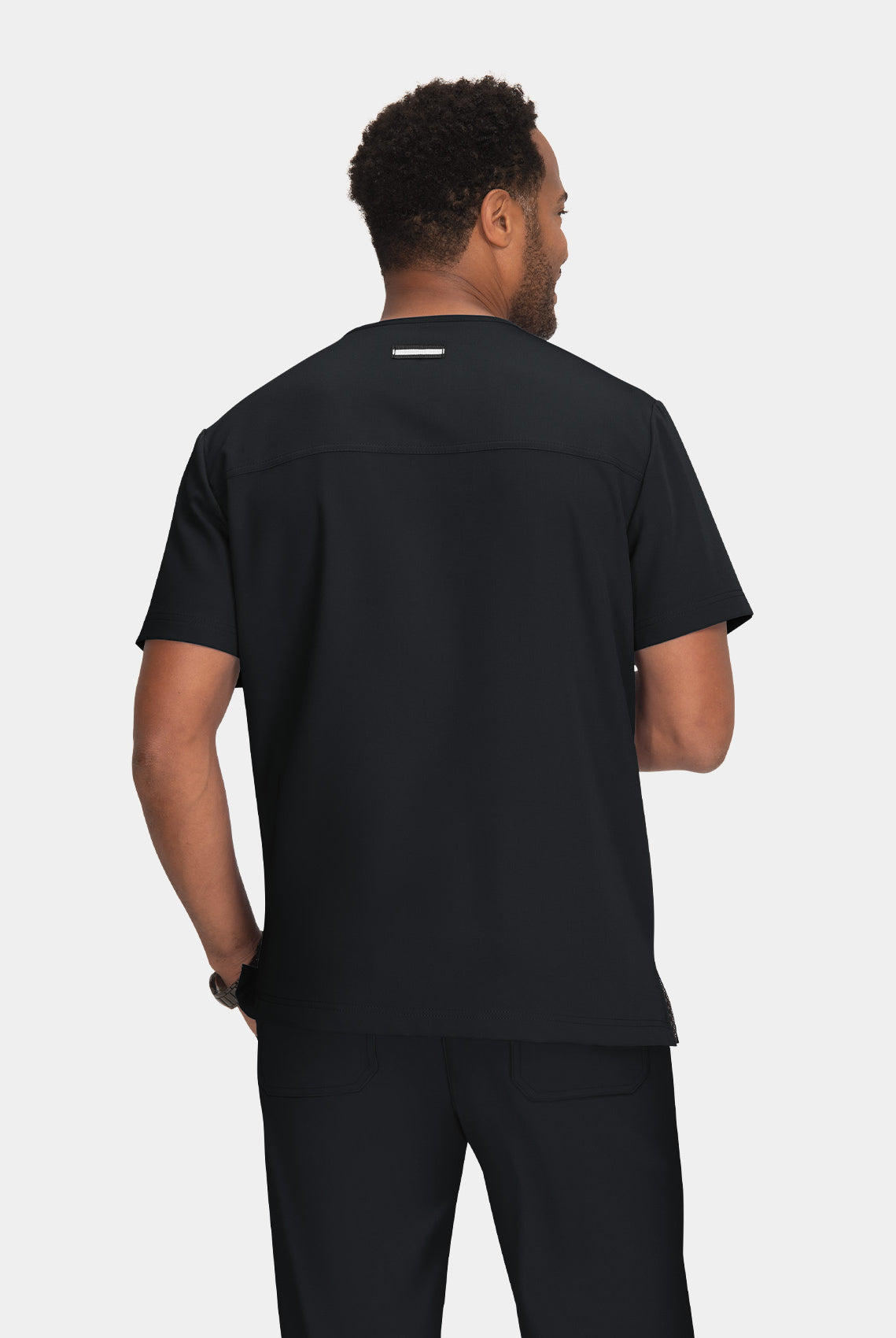 Koi Next Gen Free To Be Scrub Top - Black - Back