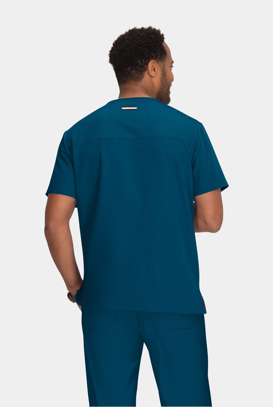 Koi Next Gen Free To Be Scrub Top - Caribbean - Back