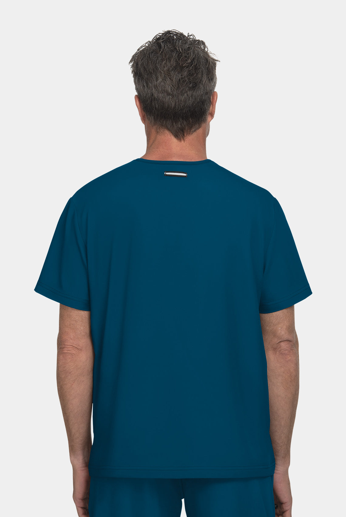 Koi Next Gen On Call Scrub Top- Caribbean- Back