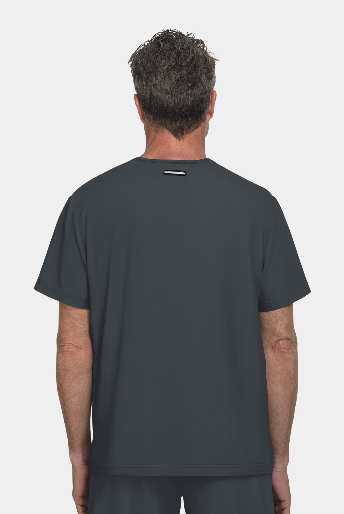 Koi Next Gen On Call Scrub Top- Charcoal- Back