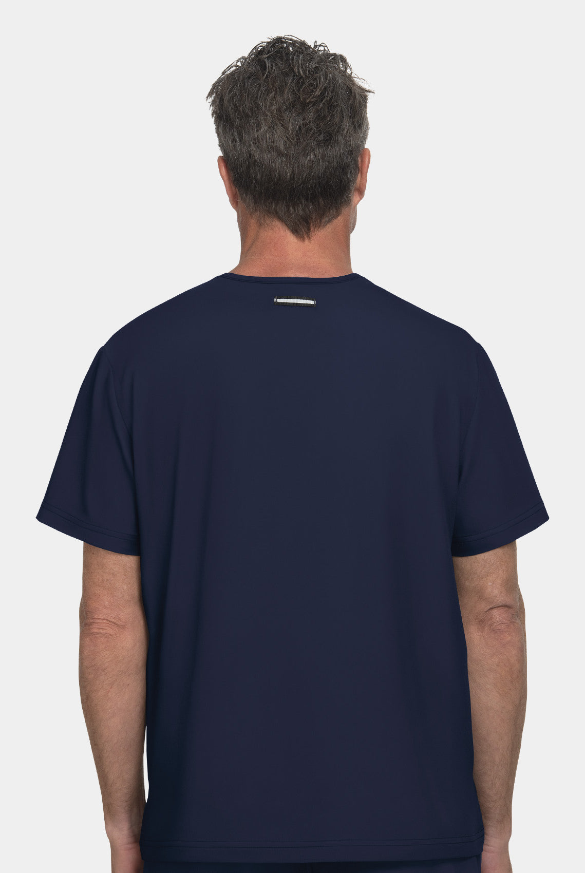 Koi Next Gen On Call Scrub Top- Navy- Back