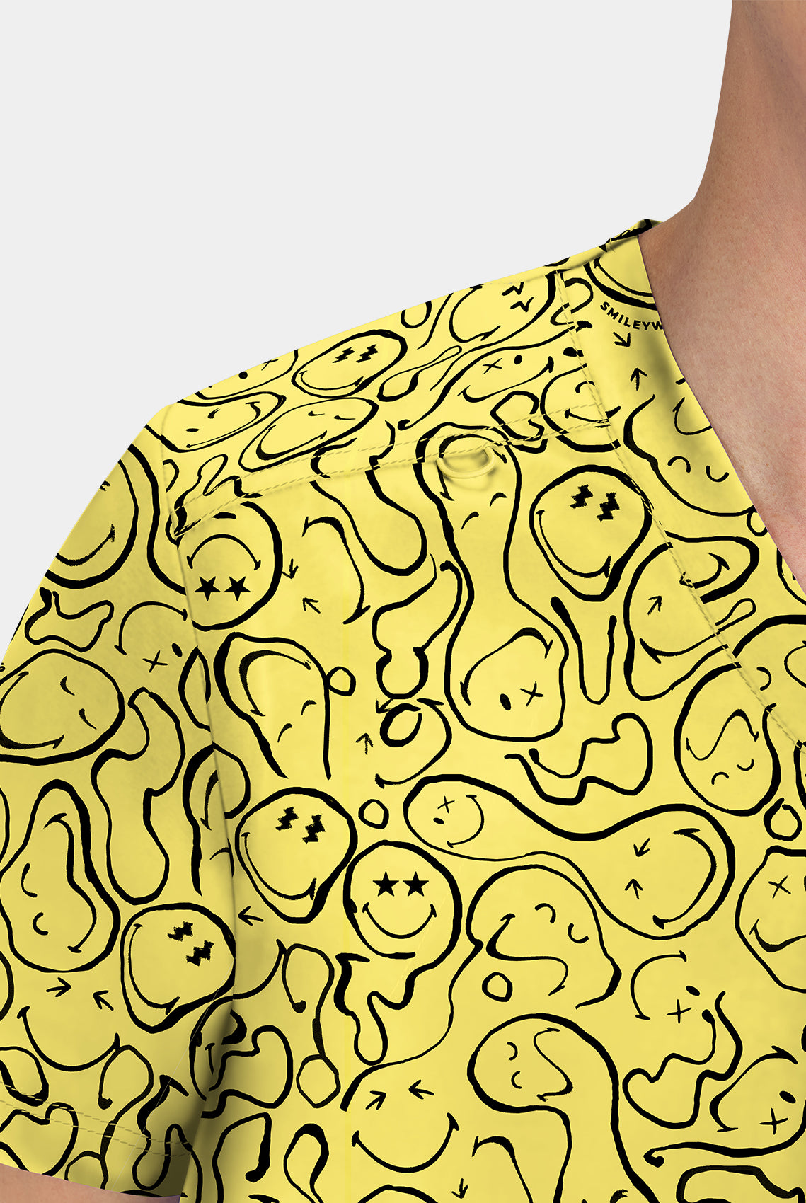 Koi Smiley World Confident Scrub Top - Trippy Smiles