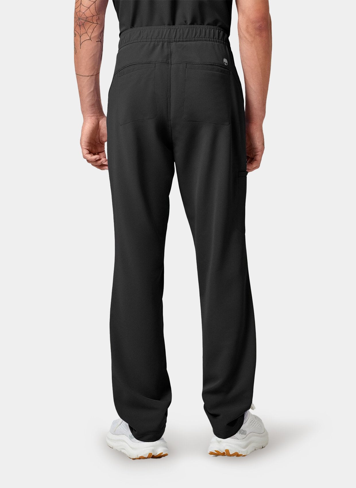 mens scrub trousers healing hands noah black