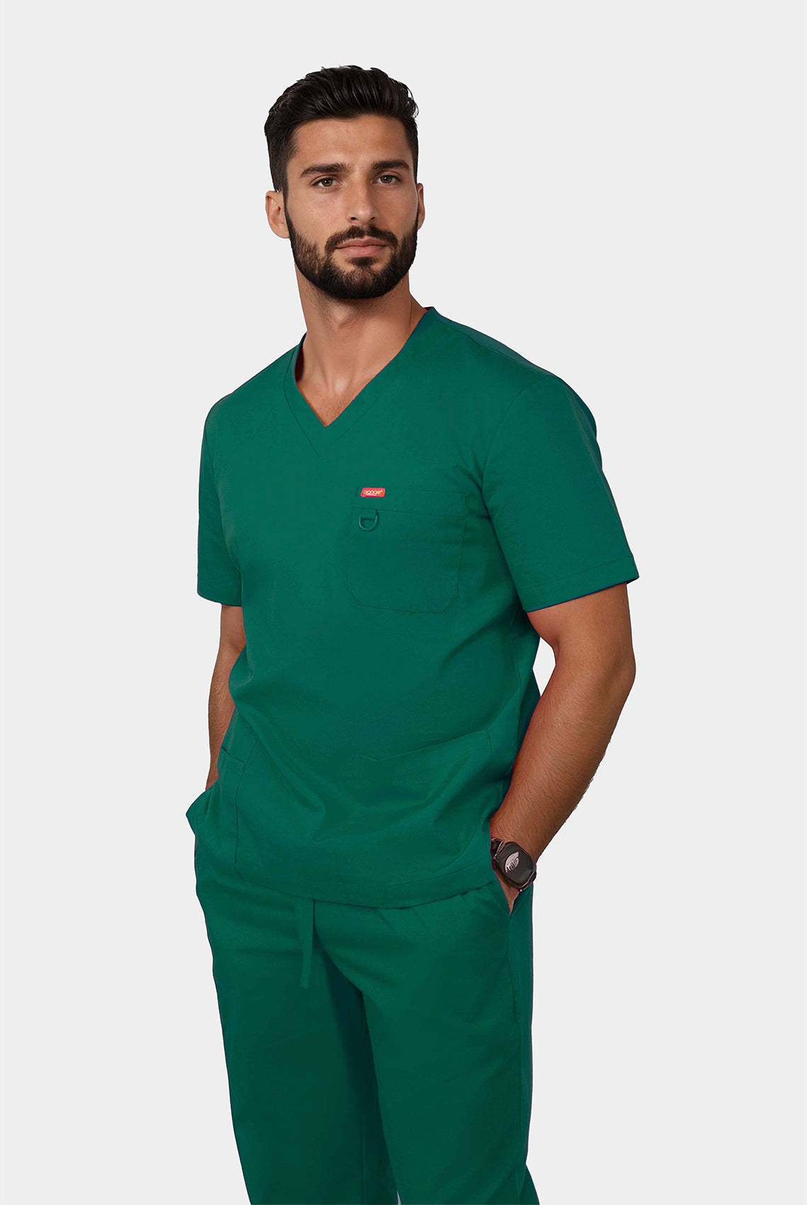 Orange Standard Balboa Scrub top Hunter