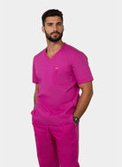 Orange Standard Balboa Scrub top Fierce Fuchsia