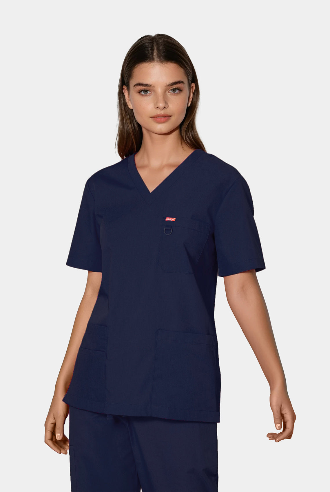 Orange Standard Balboa Scrub top Navy
