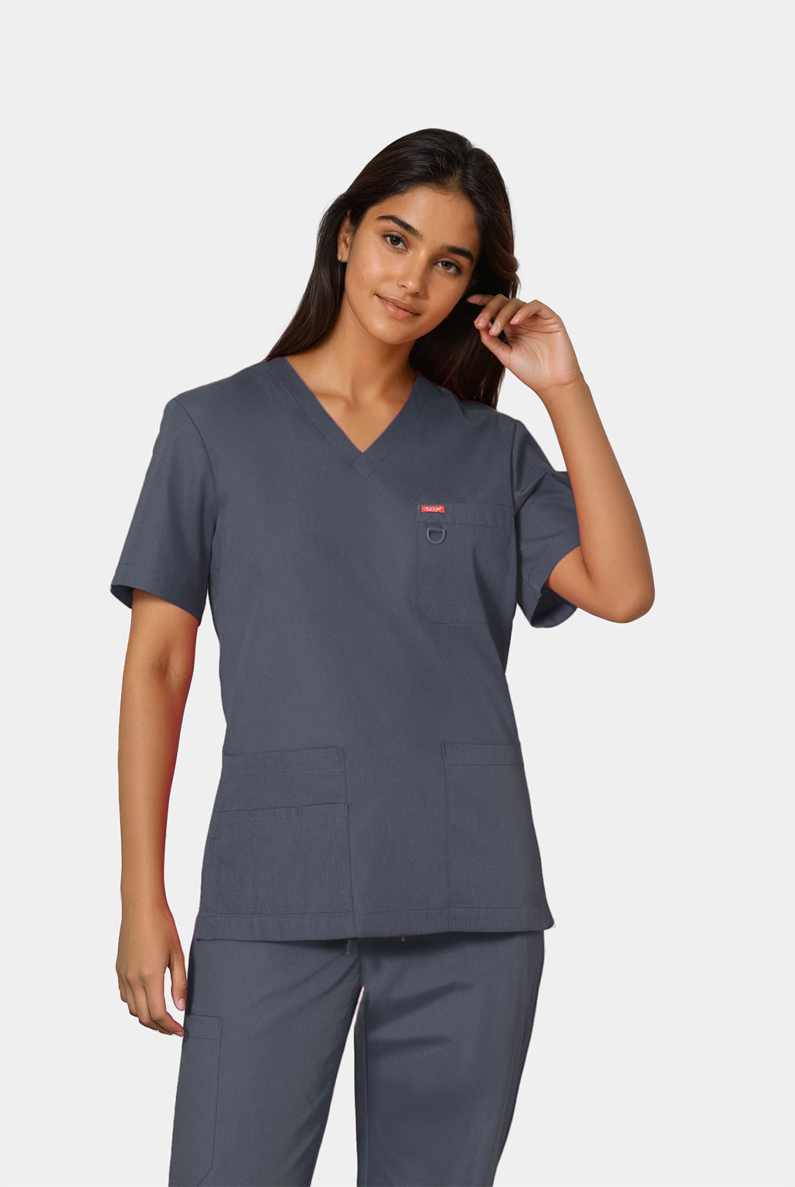Orange Standard Balboa Scrub top Charcoal