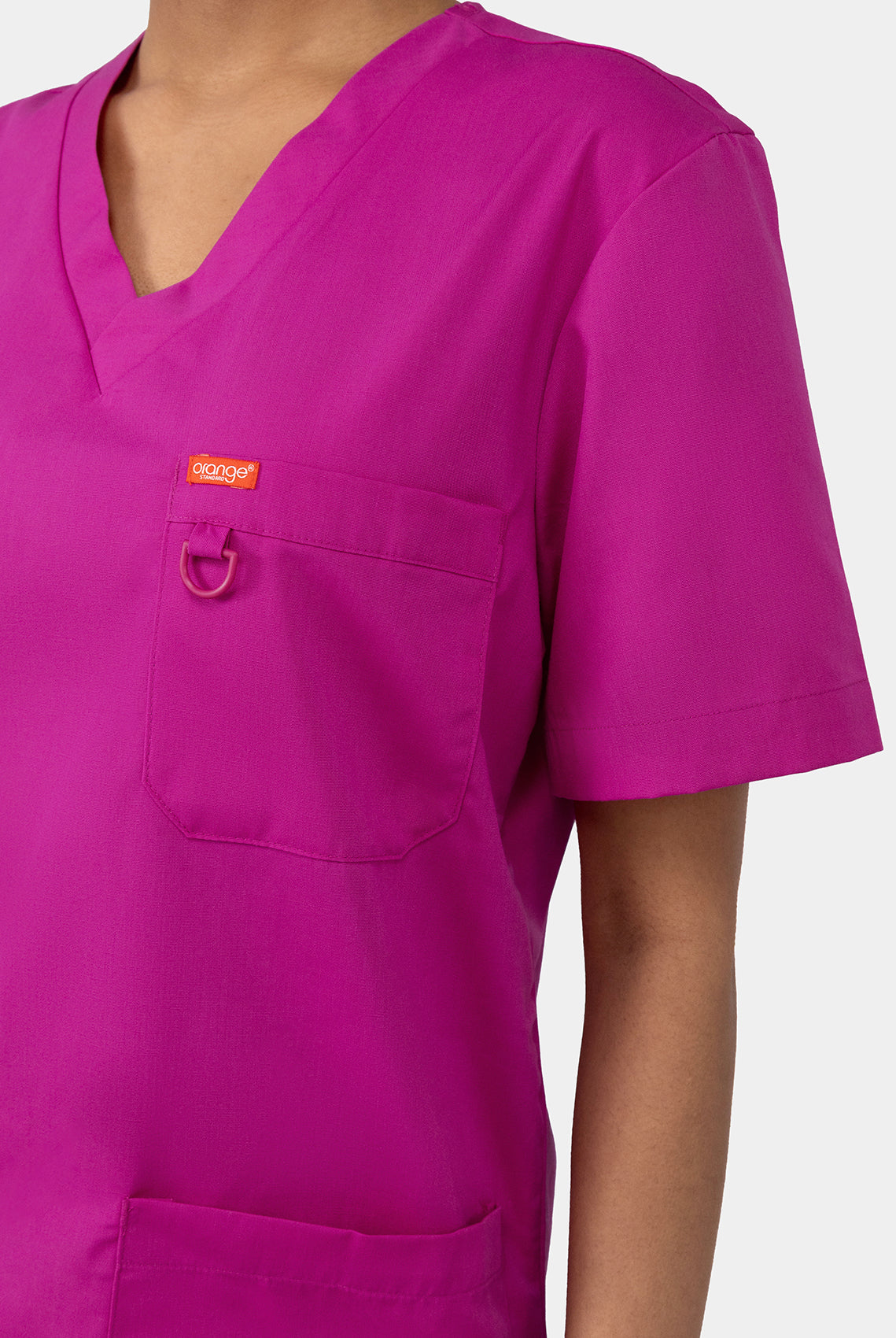 Orange Standard Balboa Scrub top Fierce Fuchsia