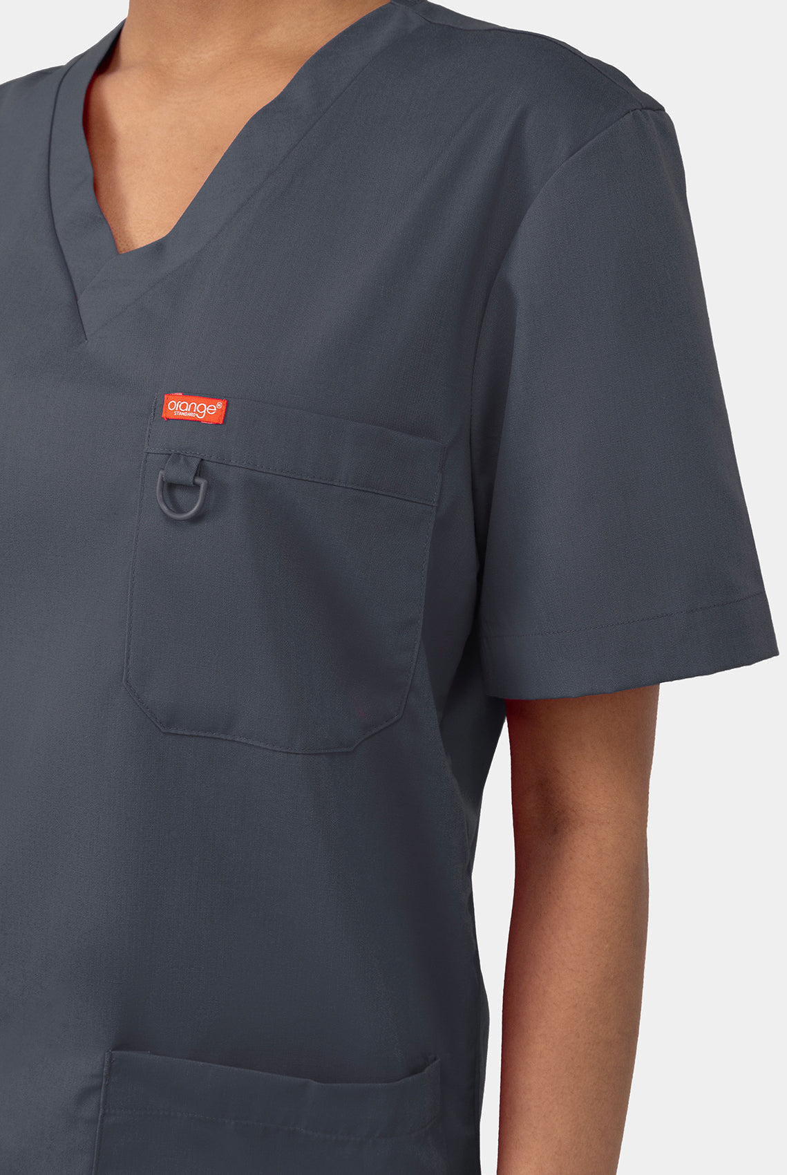 Orange Standard Balboa Scrub top Charcoal