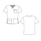 Orange Standard Balboa Scrub top