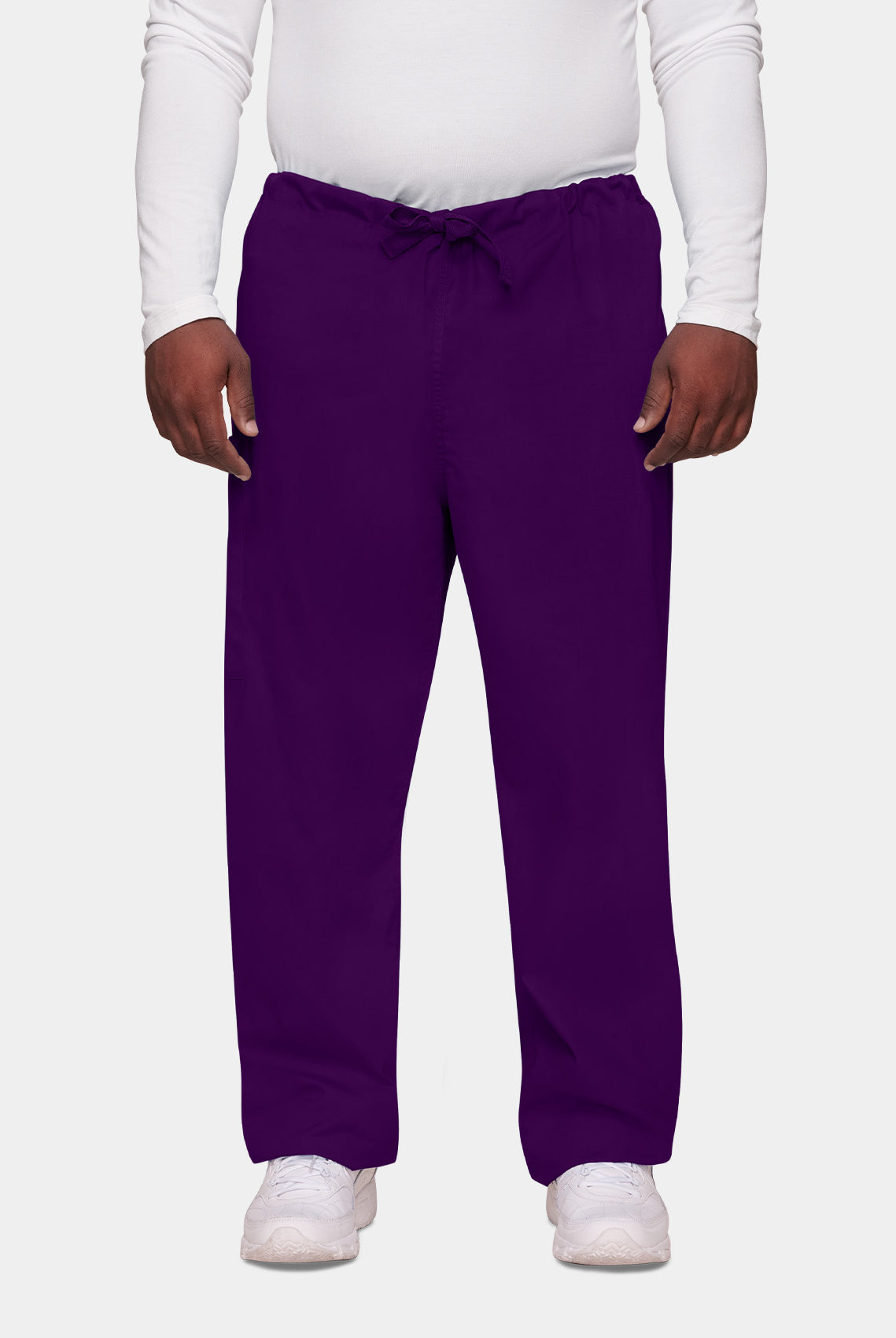 Cherokee Unisex Drawstring Scrub Trousers-Eggplant