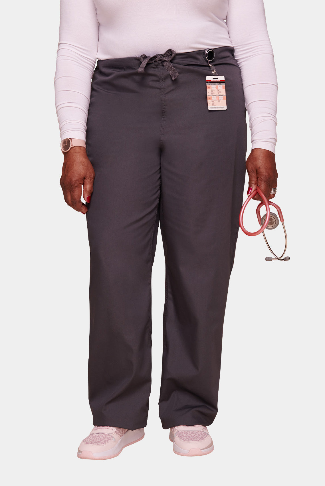 Cherokee Unisex Drawstring Scrub Trousers-Pewter