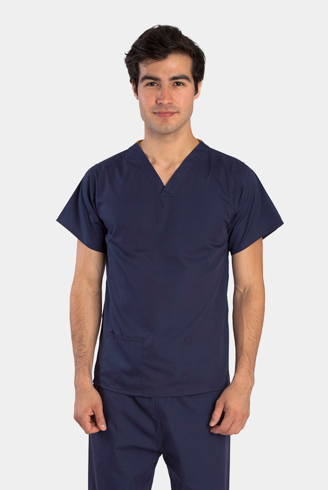 Budget Scrub Top - Navy - Front
