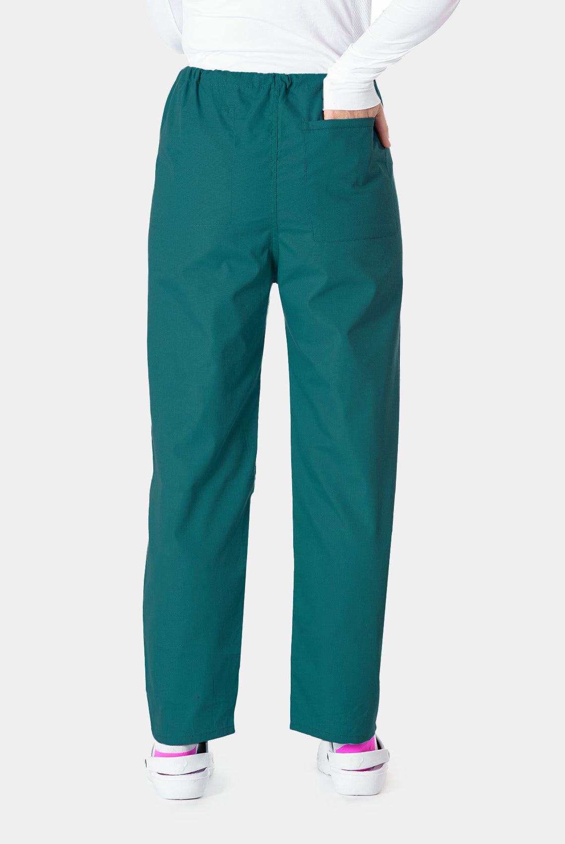 Budget Scrub Trousers - Hunter - back