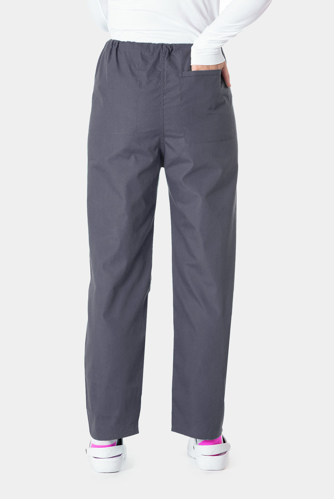 Budget Scrub Trousers - Pewter - back