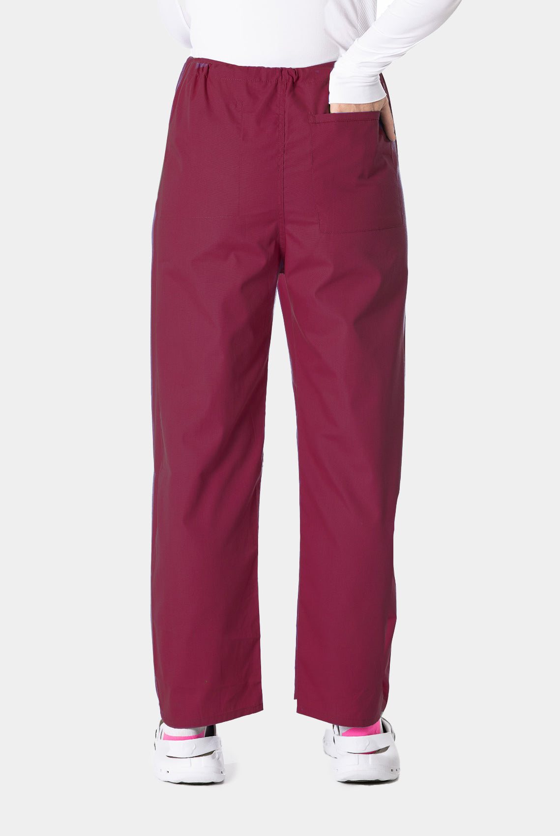 Budget Scrub Trousers - Raspberry - Back