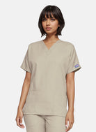 Cherokee Unisex Scrub Top - Khaki