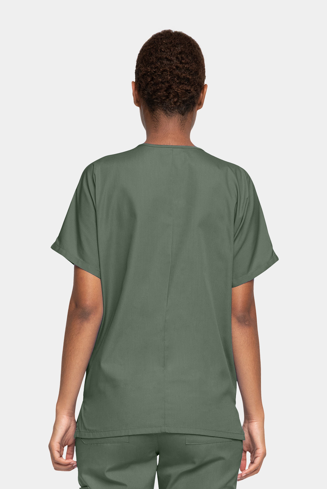 Cherokee Unisex Scrub Top - Olive