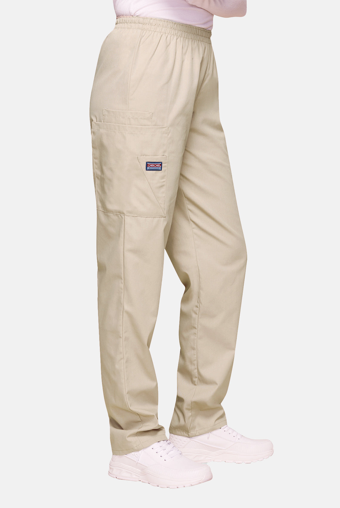 Cherokee Unisex Elasticated Scrub Trousers - Khaki