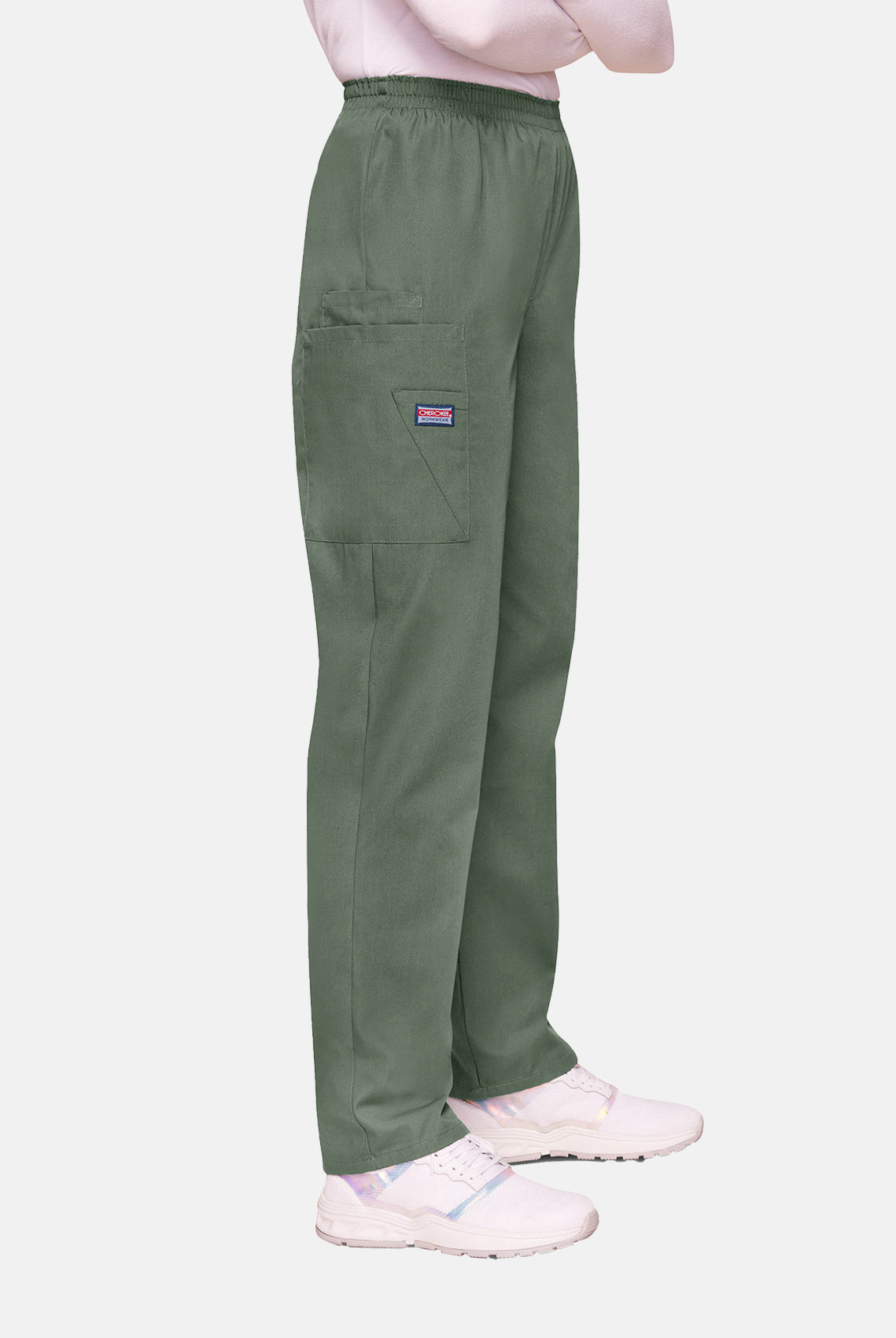Cherokee Unisex Elasticated Scrub Trousers - Olive
