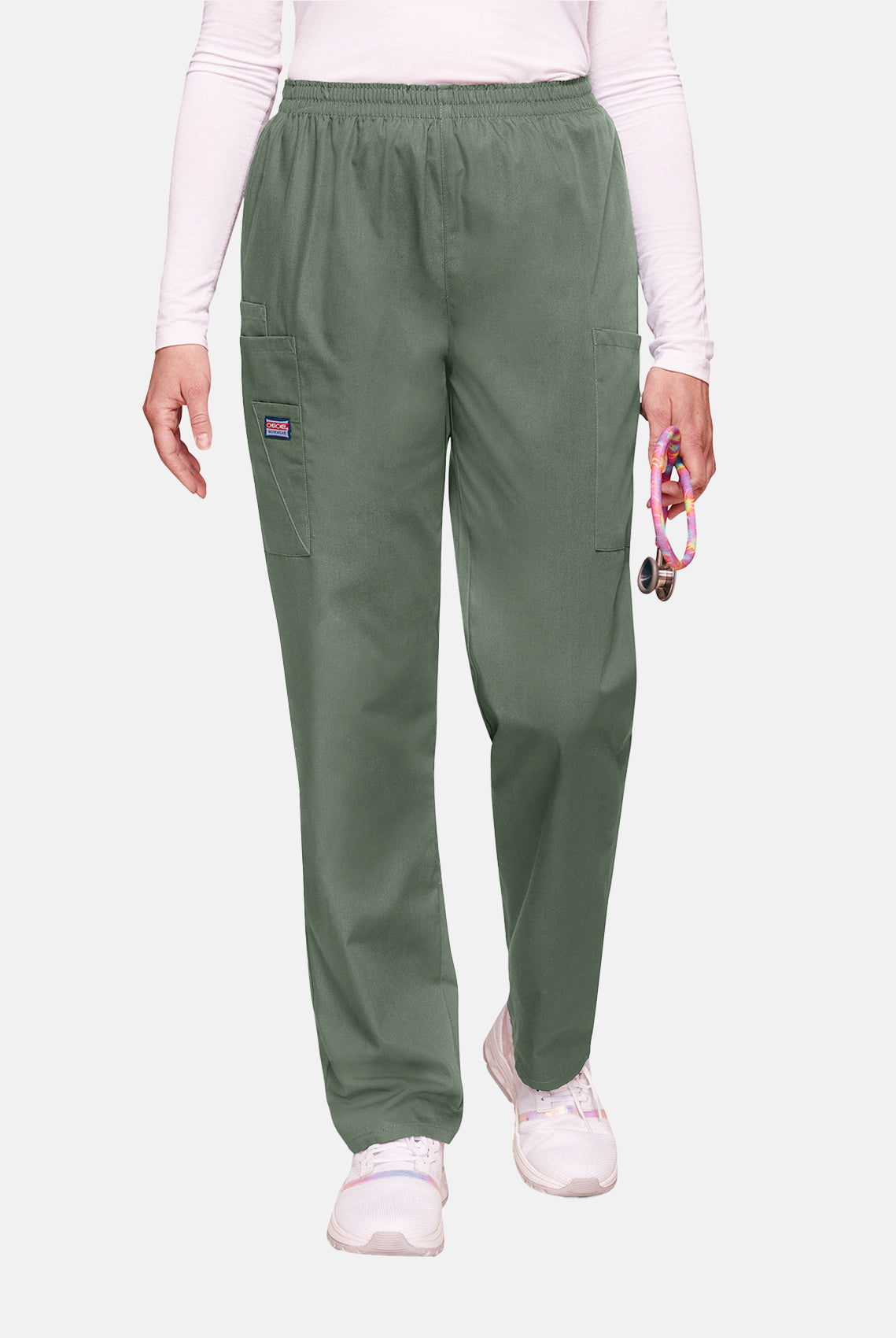 Cherokee Unisex Elasticated Scrub Trousers - Olive