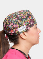 ChrysVal Short Hair Scrub Hat - Floral Shift
