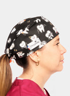 ChrysVal Short Hair Scrub Hat - Tooth or Dare