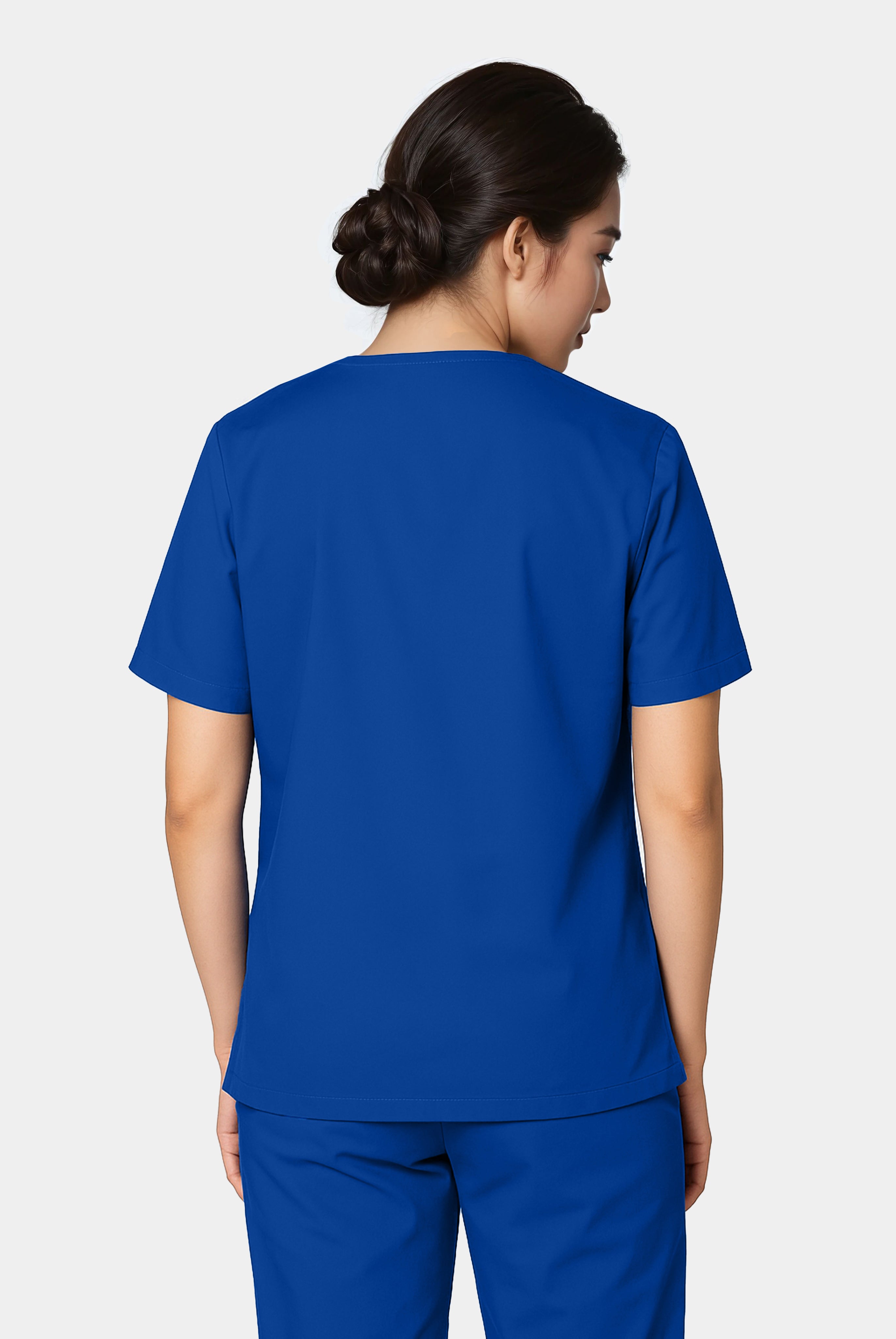 HappyFIT Unisex Scrub Top Regal back