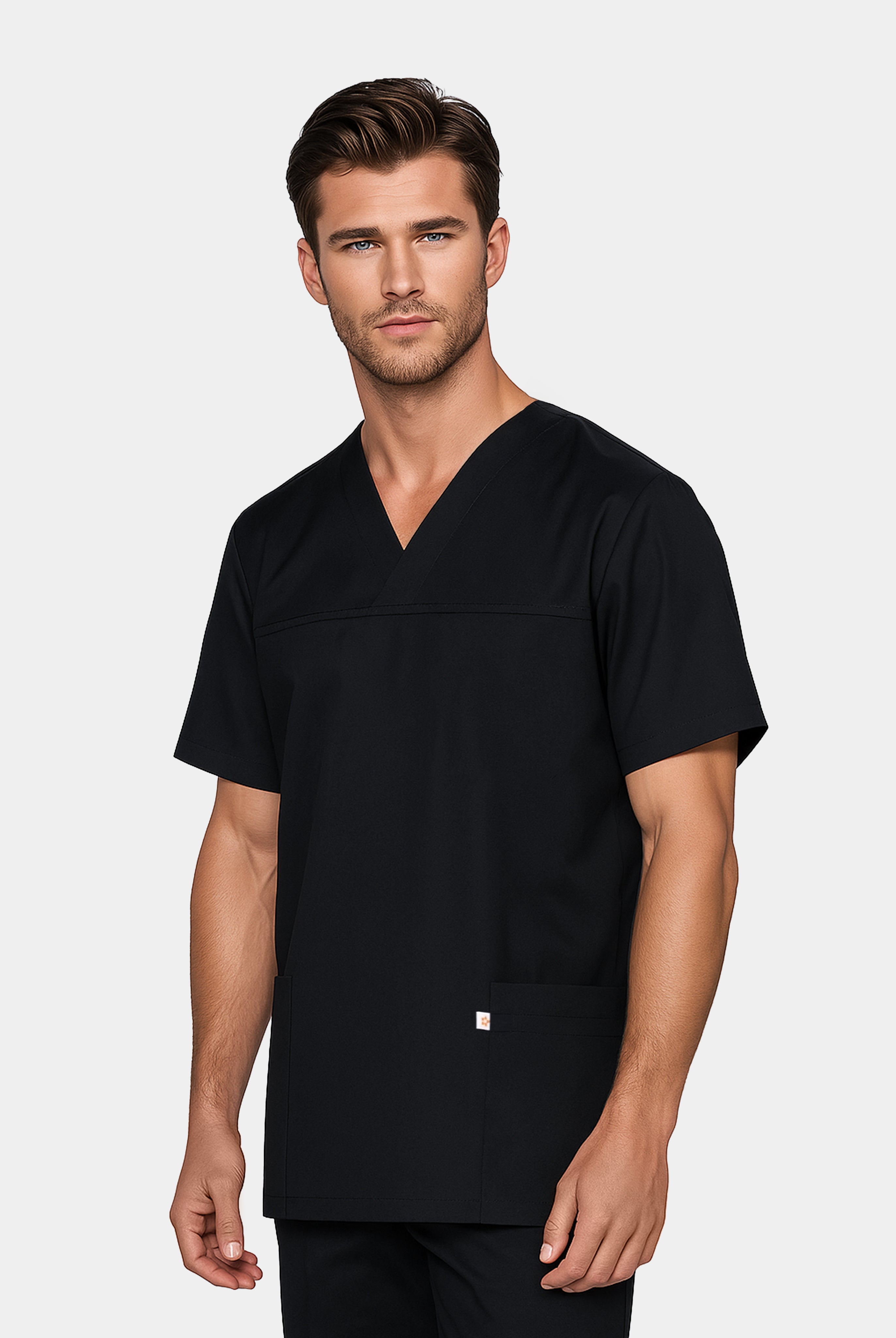 HappyFIT Unisex Scrub Top - Black