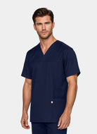 HappyFIT Unisex Scrub Top - Navy