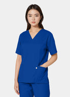 HappyFIT Unisex Scrub Top Regal