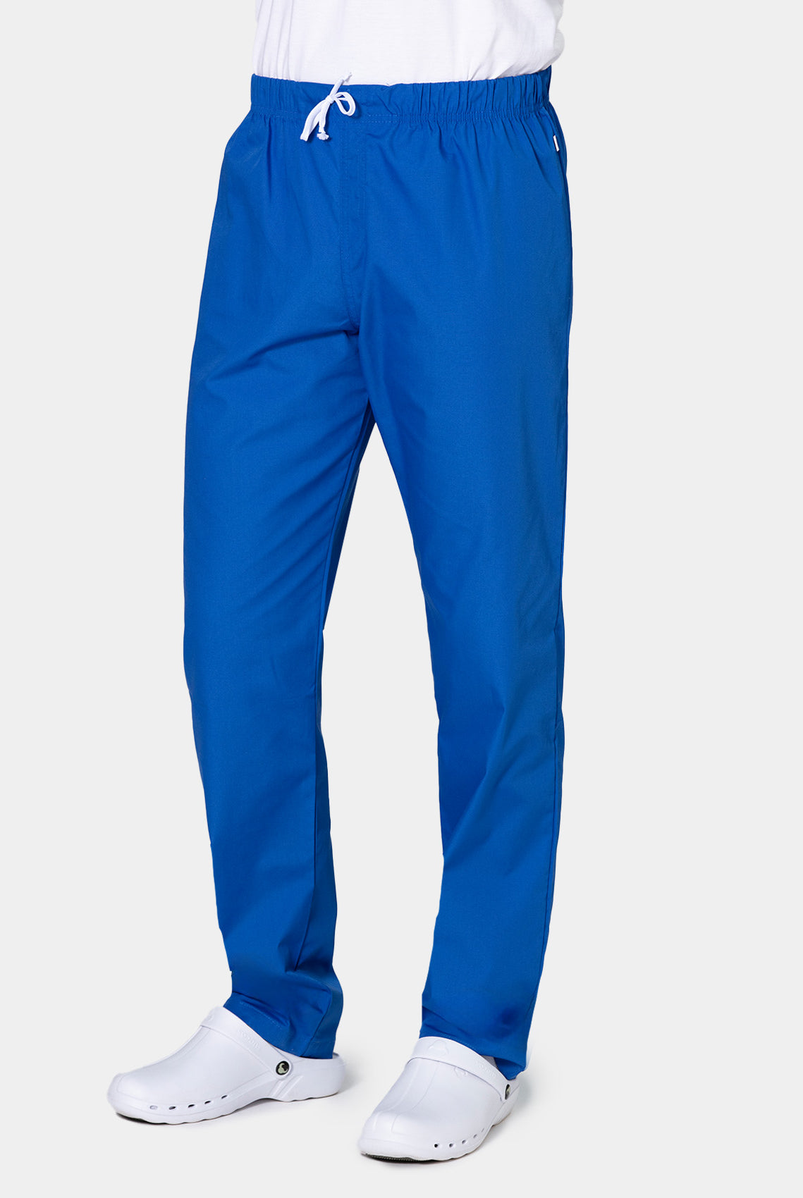 HappyFIT Unisex Scrub Trousers - Royal - Front