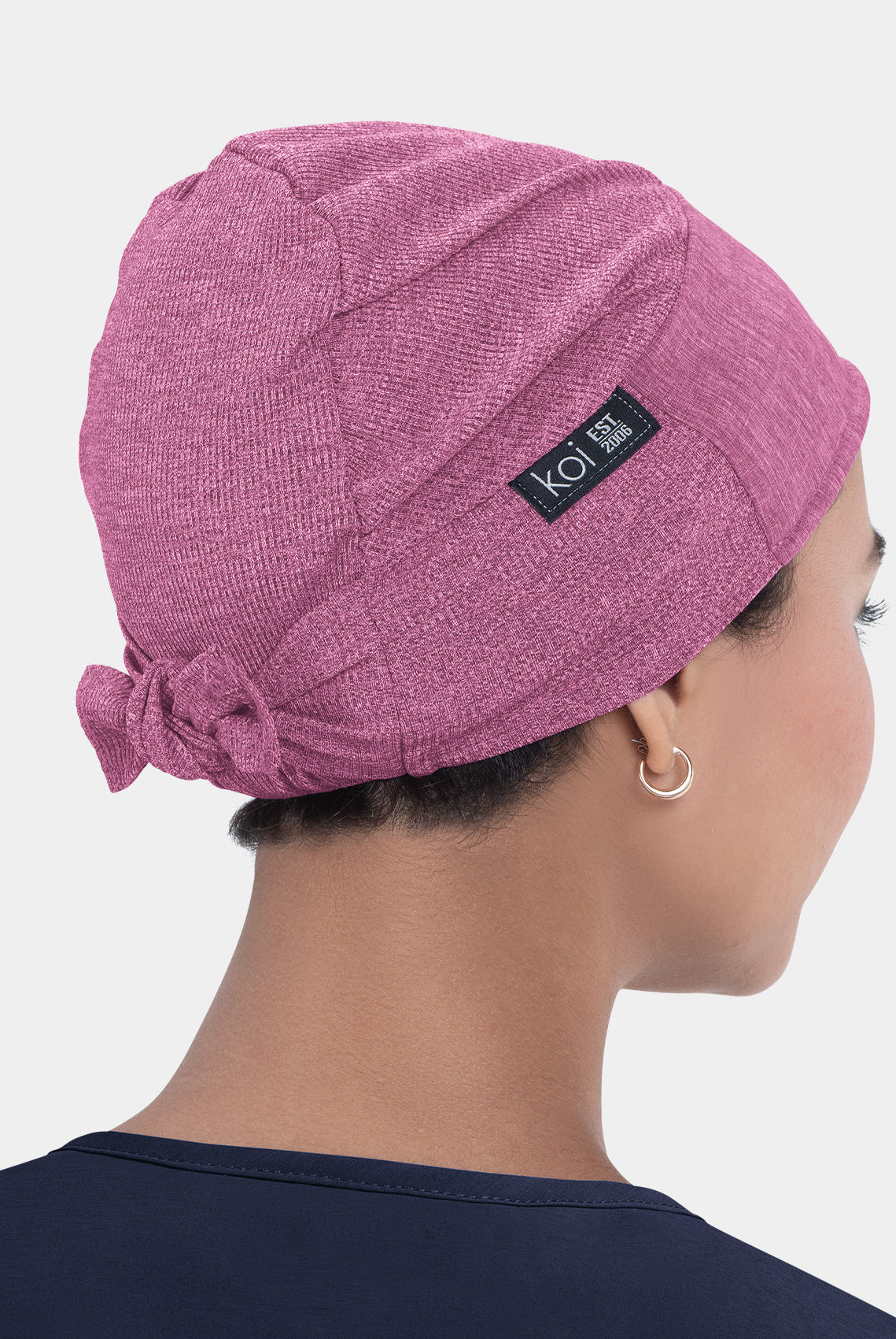 Koi Unisex Scrub Hat - Heather Azalea - Back