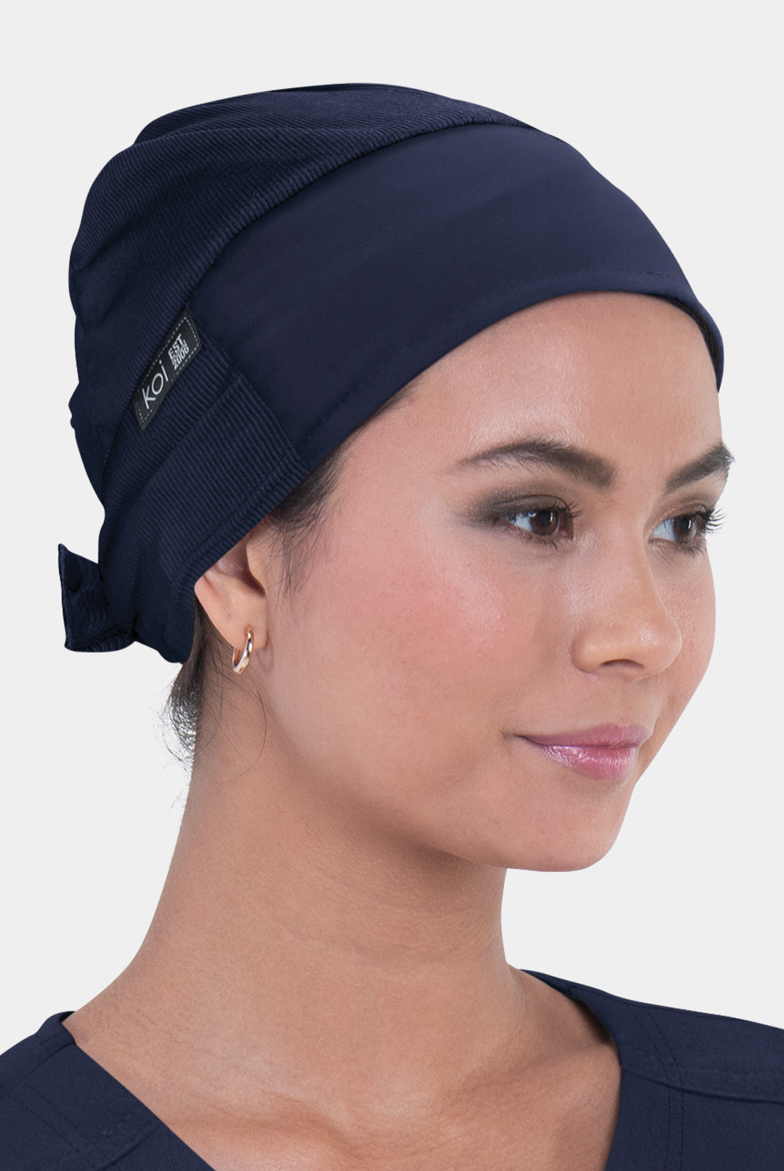Koi Unisex Scrub Hat - Navy