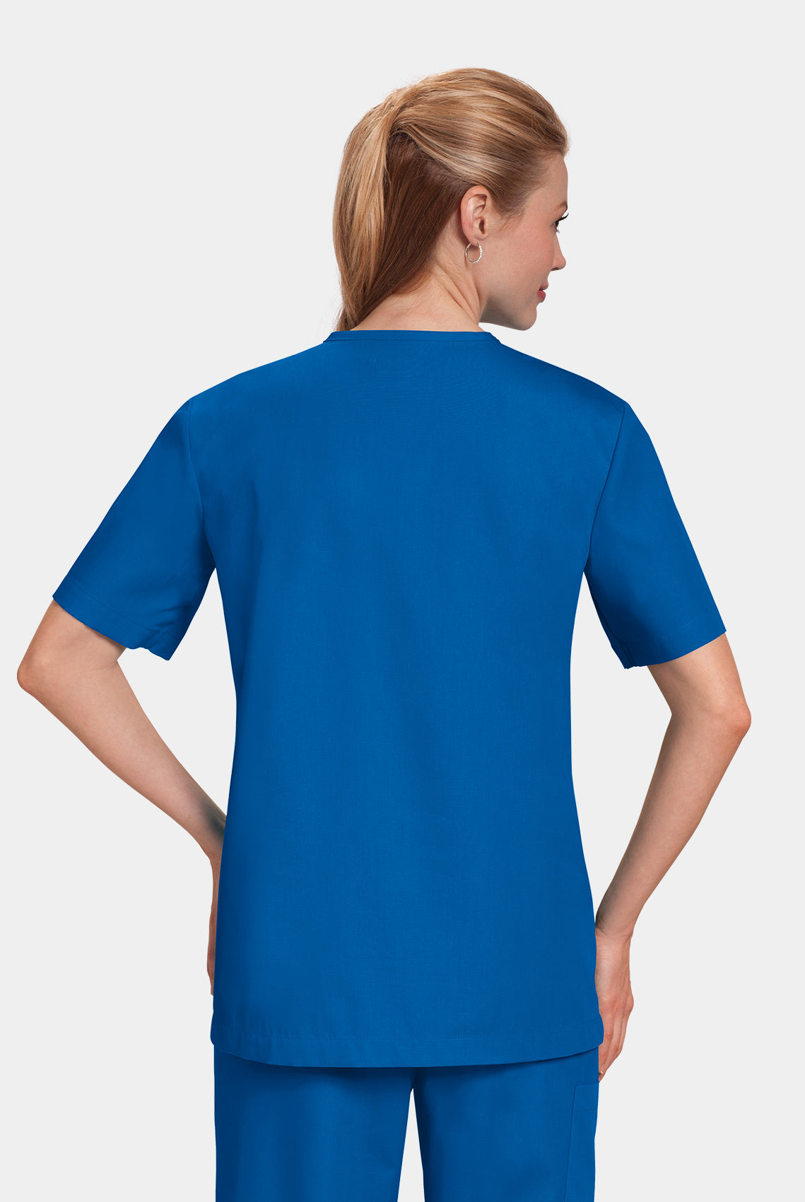 Orange Standard Balboa Scrub Top - Royal - back