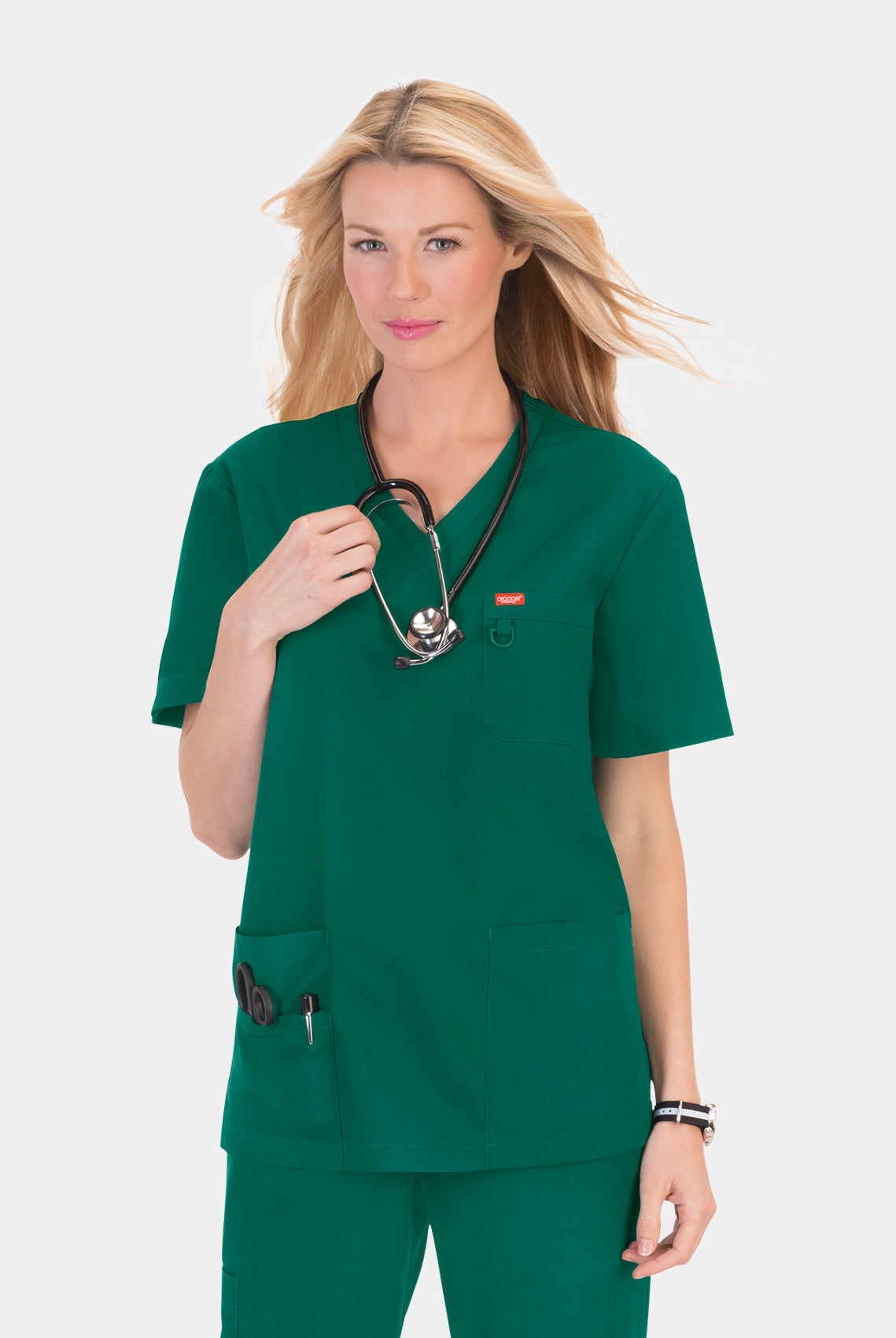 Orange Standard Balboa Scrub Top - Hunter