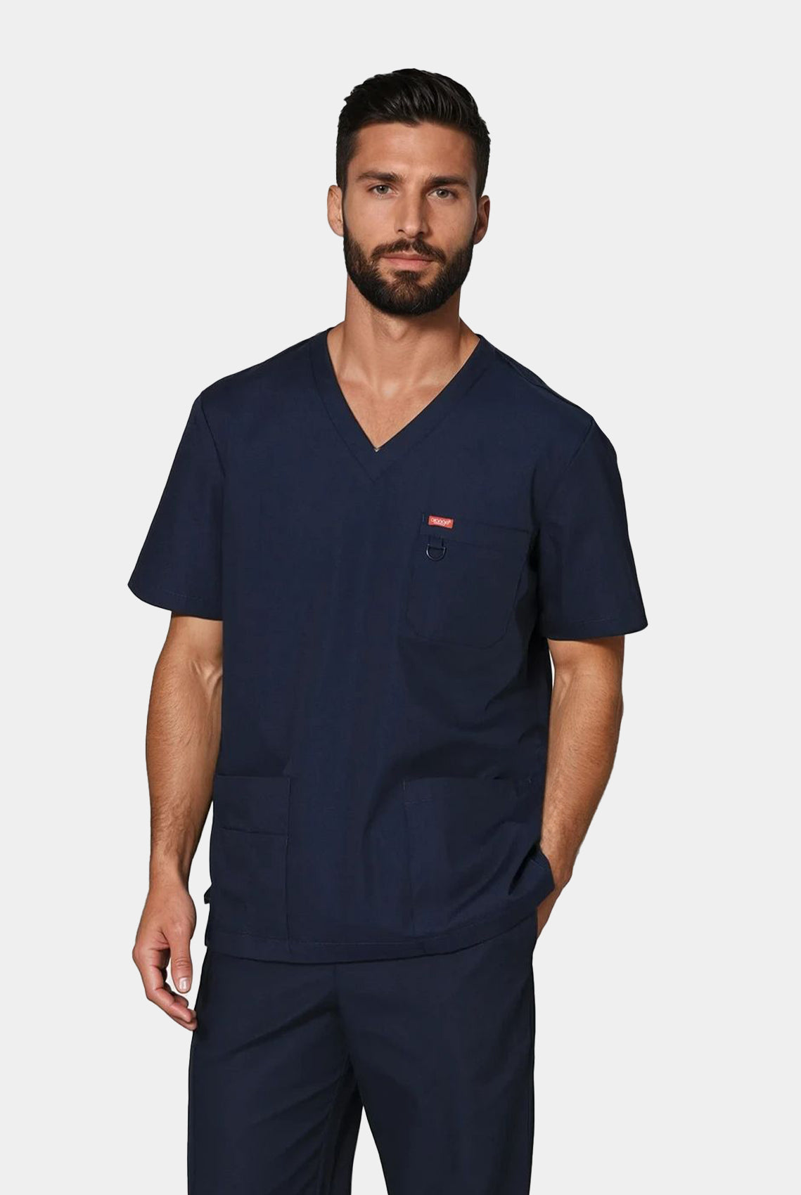 Orange Standard Balboa Scrub top Navy