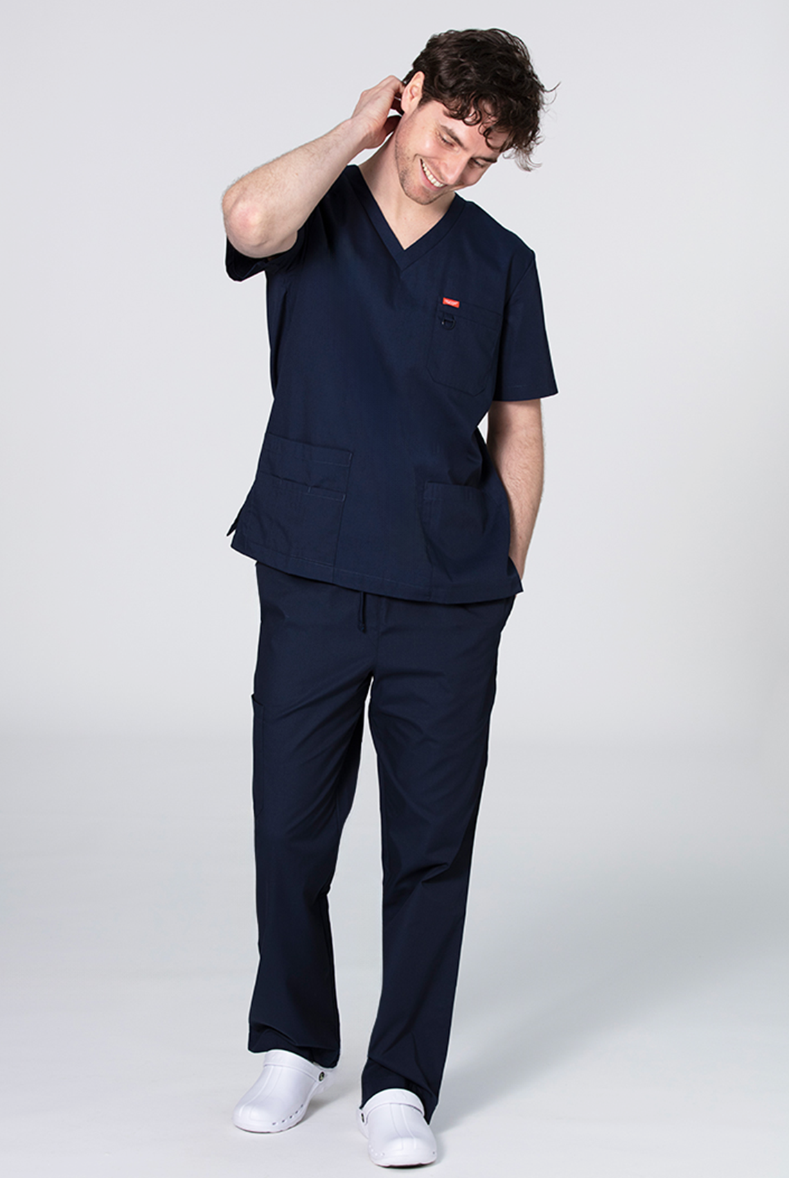 Orange Standard Balboa Scrub Top