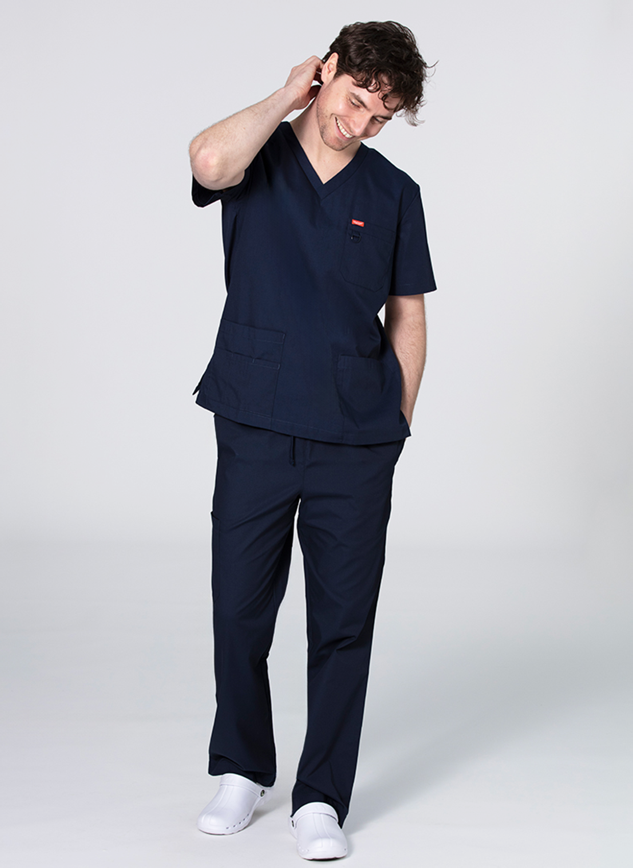 Orange Standard Balboa Scrub Top